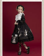 Chiffon Classic Lolita OP Dress, Long Sleeve - image 7