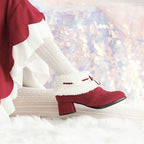 Kawaii Winter Lolita Multicolor Ankle Boots - image 5