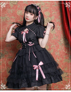 Kawaii Lolita OP Dress Short Sleeve - image 1