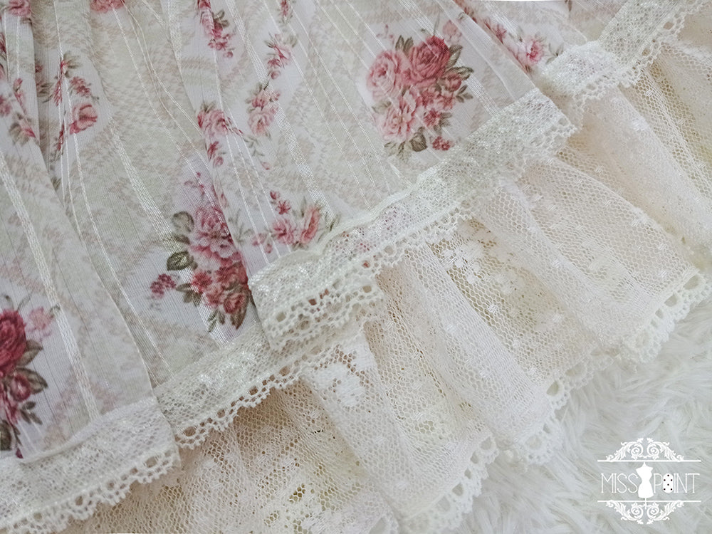 Woody Rose - Elegant Floral Lolita JSK Dress - image 20