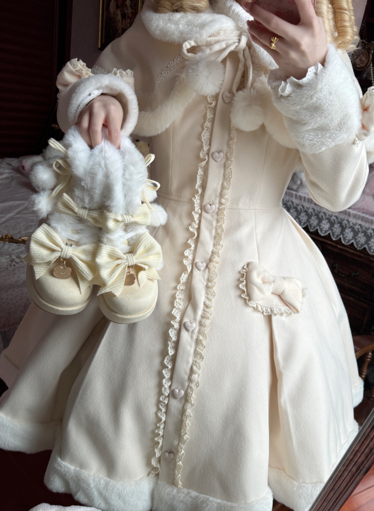 Warm - Winter Sweet Lolita Snow Boots Thick Sole Fleece Shoes - image 8