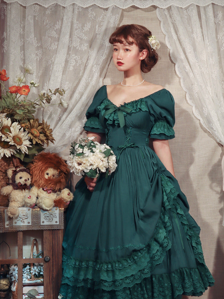 CLA Vintage French Lolita OP Dress - image 43