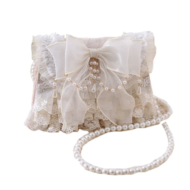 Elegant Lolita Handbag Ivory Tea Party Lolita Bag - image 14