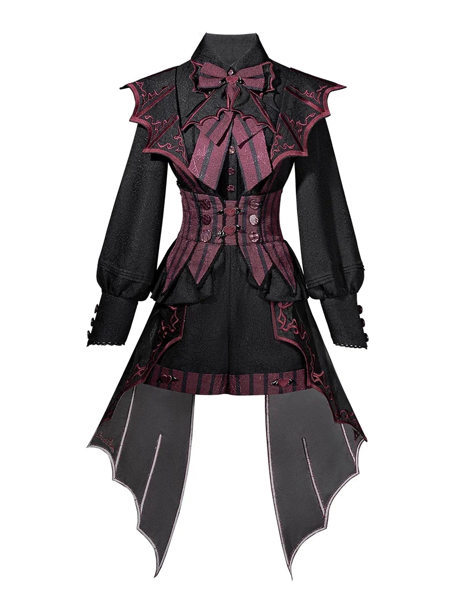 Devils Convention Gothic Ouji Blouse and Suspender Shorts Set - image 13