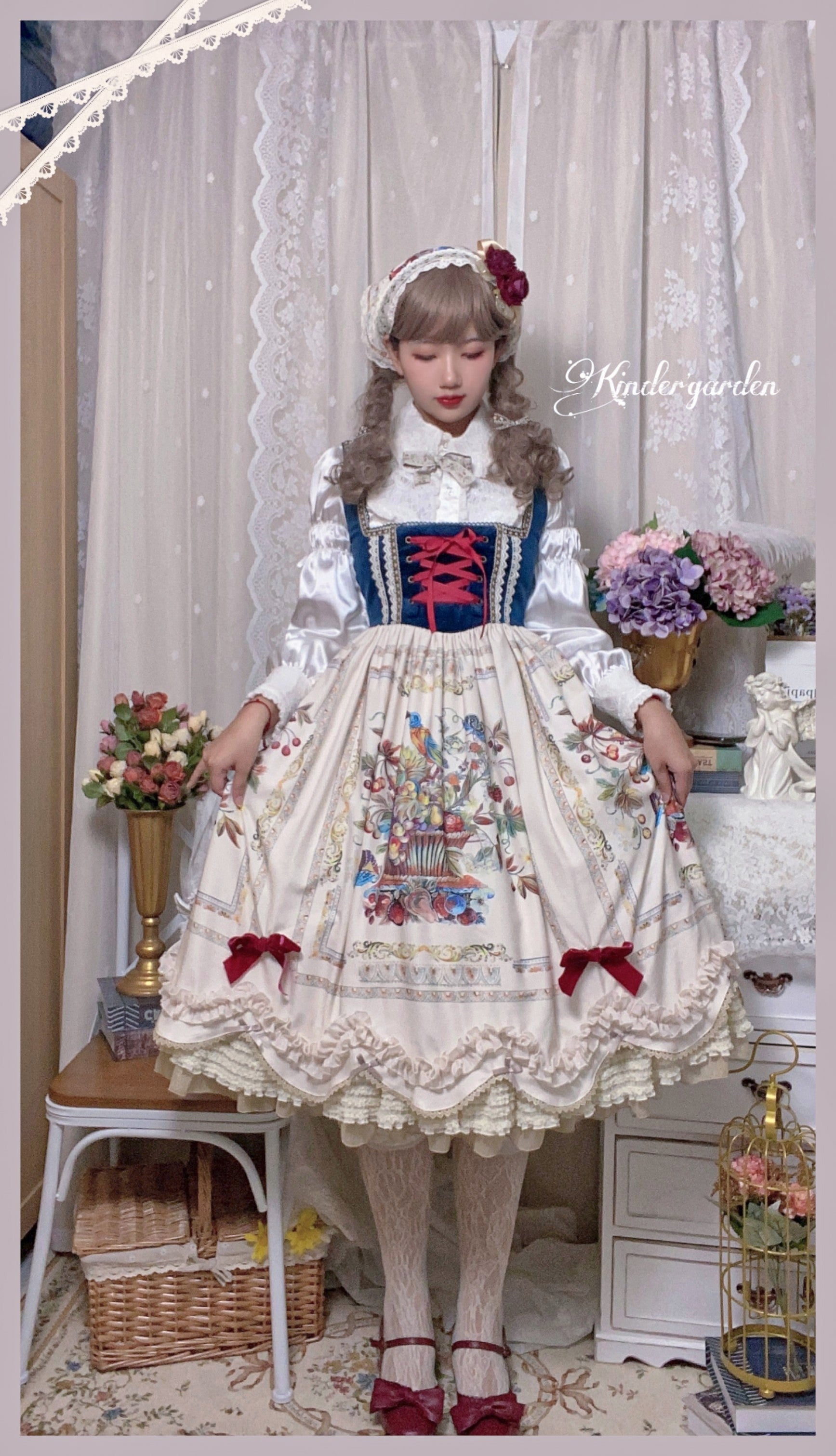 Rich Hymn - Lolita Bavarian Long Velvet JSK - image 32
