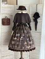 German Bookshelf - Classic Lolita OP Dress & Detachble Cape - image 32