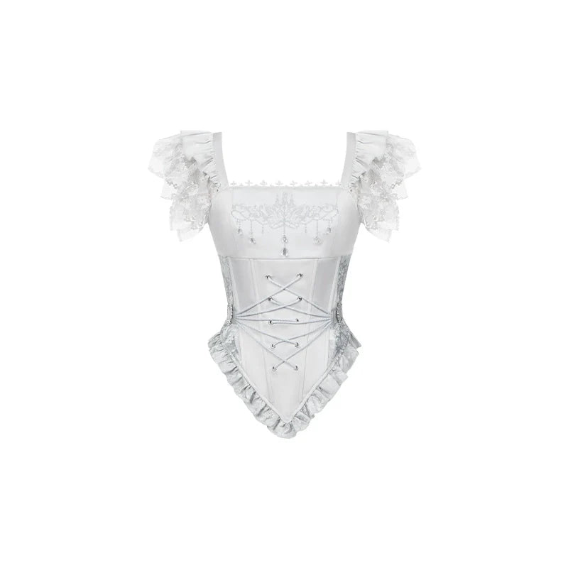 Humanoid Robot - Silver Gothic Lolita Mermaid Skirt Set - image 65