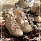 Enthusiastic Ideation - Elegant Lolita Shoes Fleeced Short Martin Boots - image 14