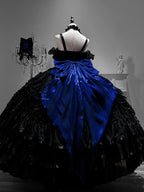 Gothic Lolita Wedding Corset JSK Dress, Lift-Up Hem - image 2
