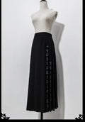 Pomegranate Note - Black Pleated Ouji Skirt - image 1