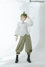 Secret Morning Paper - Ouji Lolita Shirt, Matcha Green Capri Pants Collection - image 27