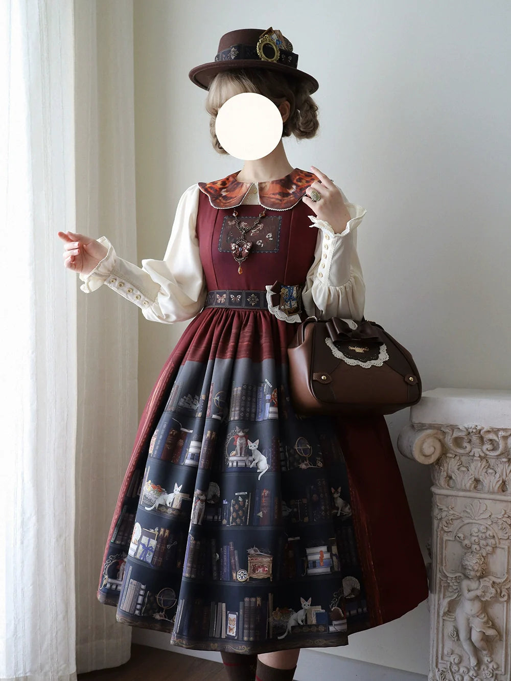 German Bookshelf - Classic Lolita Printed JSK Dress - image 31