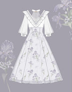 Iris Dream - Elegant Lolita Dress Short Sleeve OP - image 11