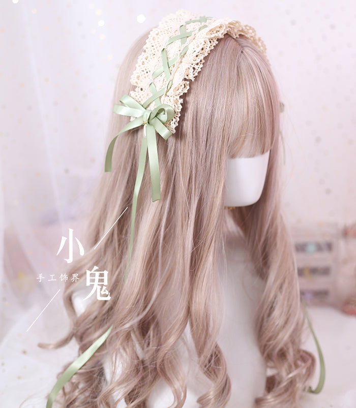 Japanese Style Sweet Lolita Lace Headband Multicolors - image 9