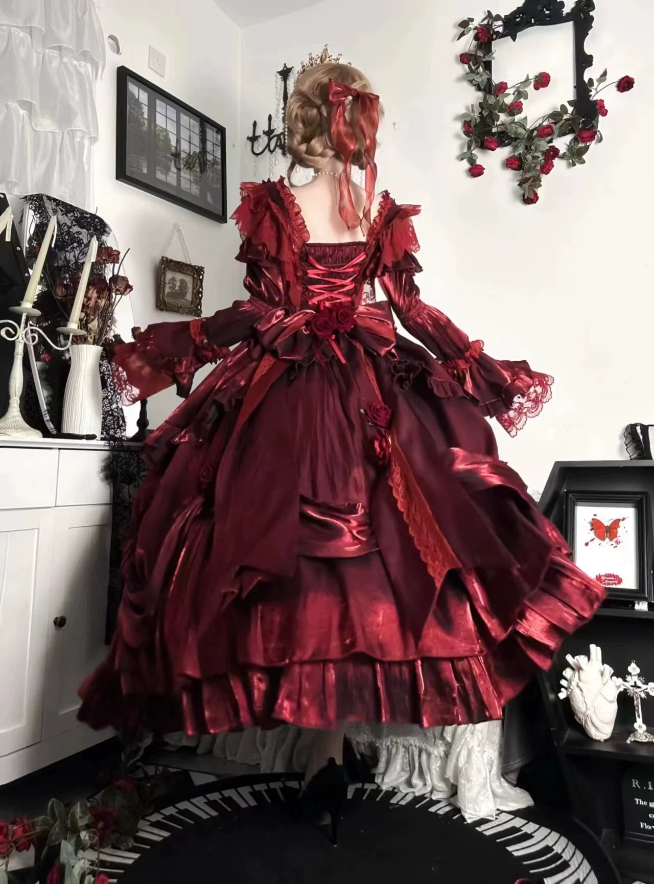 Tana Manor - Classic Lolita Accessories Sleeves Trailing Shawls - image 12