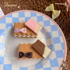 Sweet Cookie Charm Set - Kawaii Lolita Necklace and Hairclip - image 4