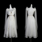 Divine - Elegant Greek Mythology Style Lolita JSK Irregular Hem White JSK Dress - image 2