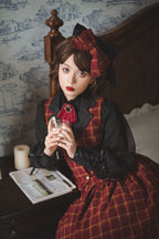 Rose - Elegant Lolita Fishbone Grid Skirt Customized - image 22