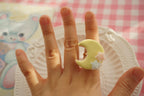Kawaii Lolita Accessories Moon Lollipop Clay Necklace Ring - image 14