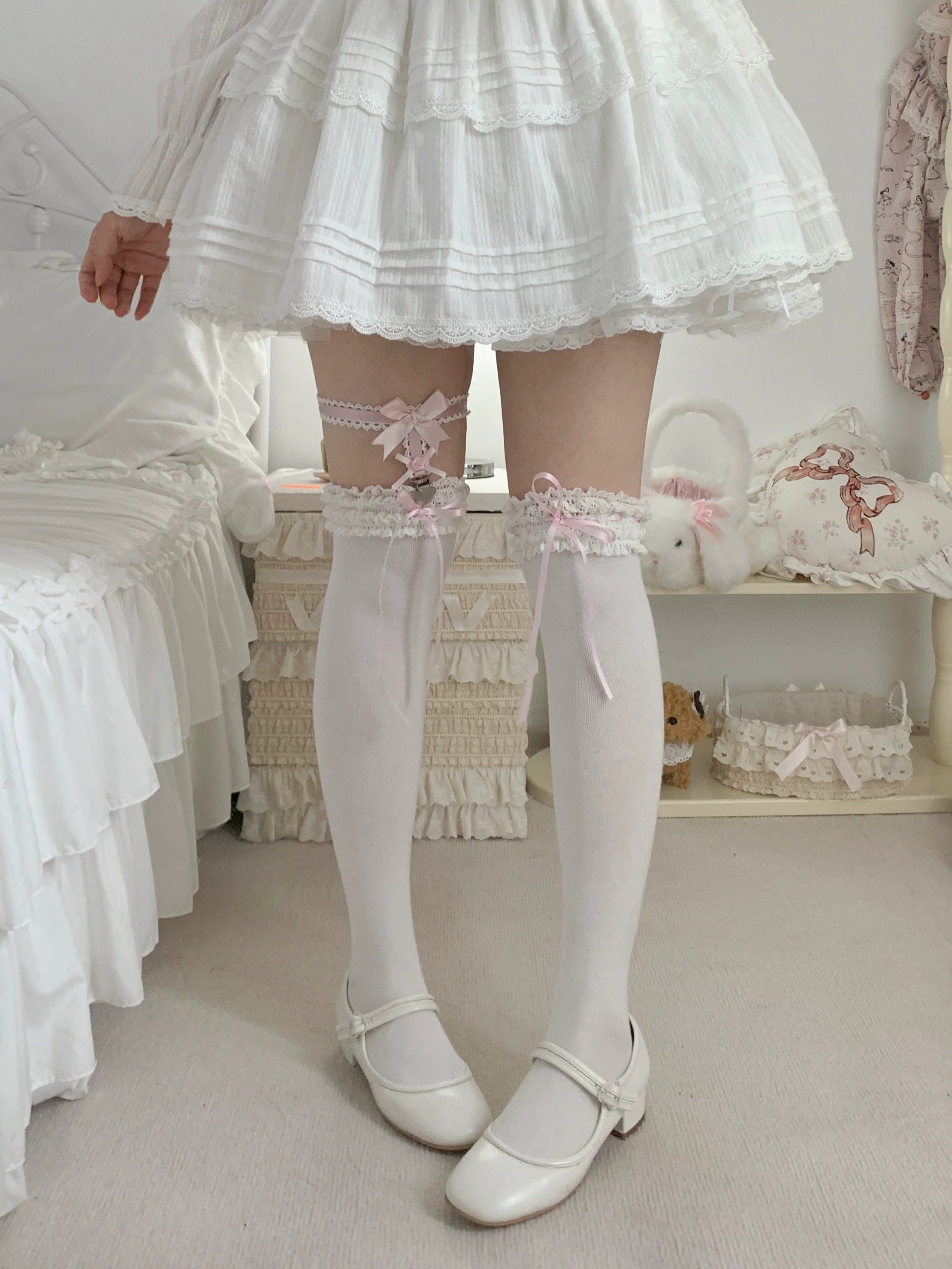 Gentle Town - Sweet Lolita Cotton Calf Socks, Ankle Socks - image 17