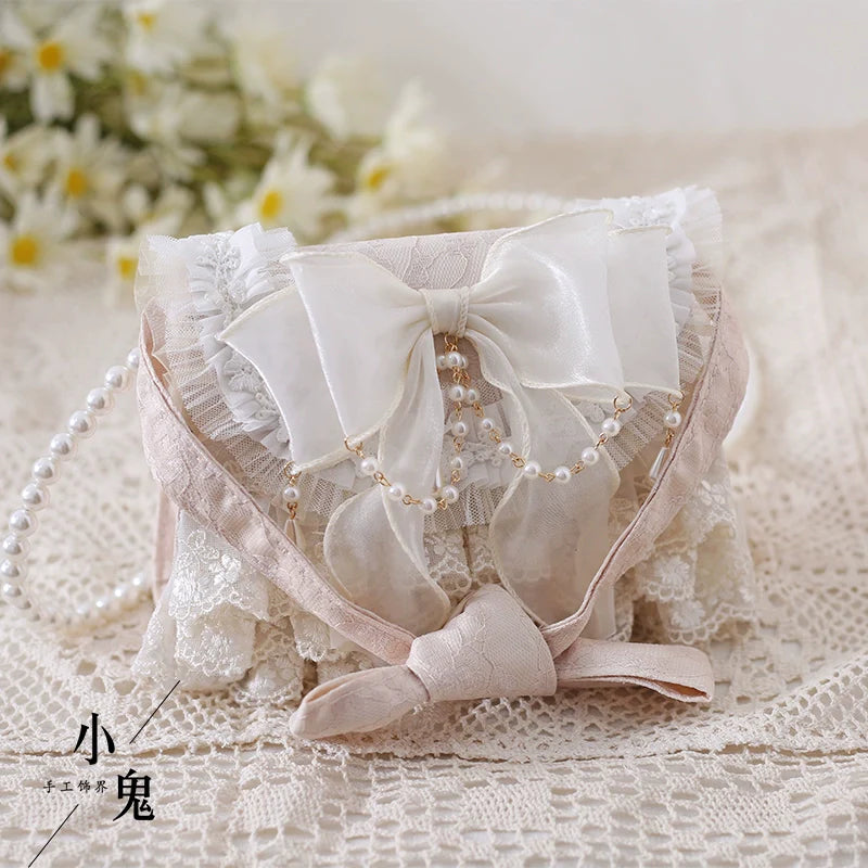 Elegant Lolita Handbag Ivory Tea Party Lolita Bag - image 7