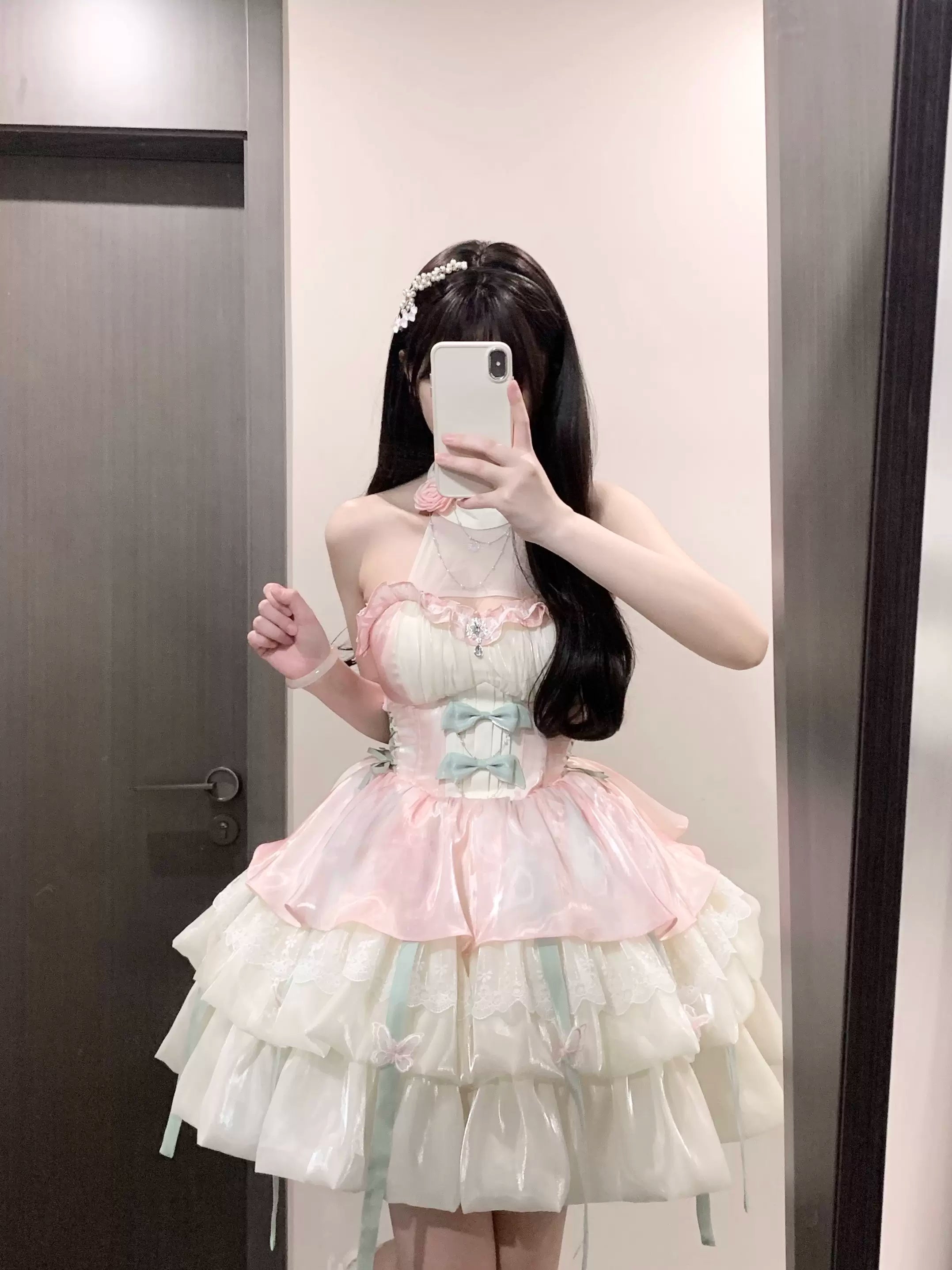 Love Goddess - Elegant Lolita Dress Halter Puff Princess JSK Dress - image 26