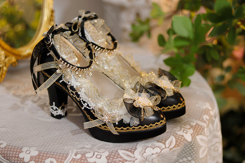 Handmade Luxuriant Tea Party Lolita Shoes - image 7