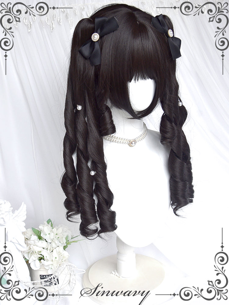Retro Elegant Roman Curl Double Ponytail Wig - image 5