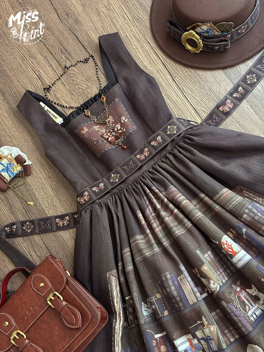German Bookshelf - Classic Lolita Printed JSK Dress - image 49