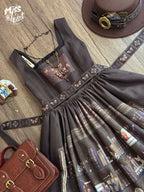 German Bookshelf - Classic Lolita Printed JSK Dress - image 49