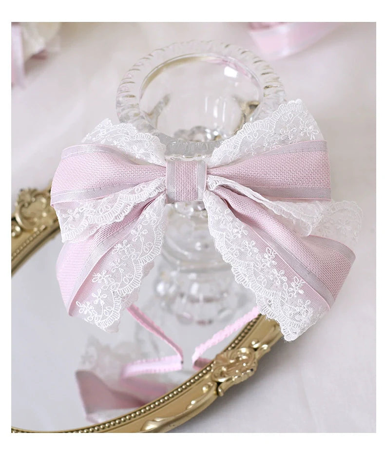 Sweet Lolita Handmade Christmas Pink Headdress - image 19