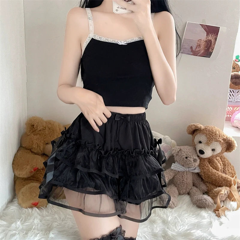 Summer Lolita Bloomers, Double Layer Anti-Exposure Shorts - image 8