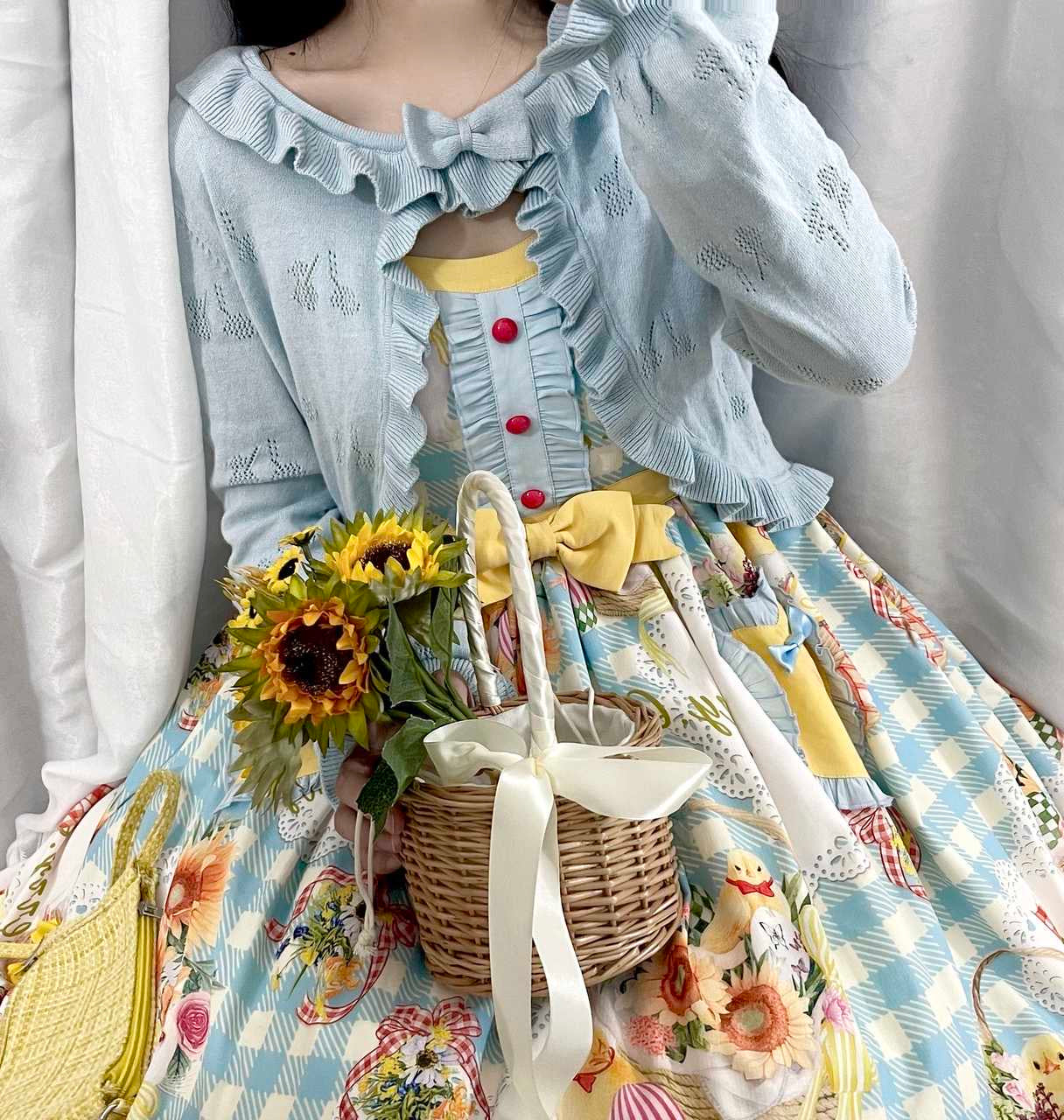 Sweet Lolita Long-Sleeved Cotton Cardigan - image 21