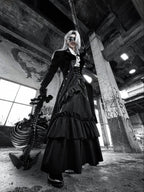 Downfall Dawn - Gothic Double-Breasted Lolita Coat - image 2