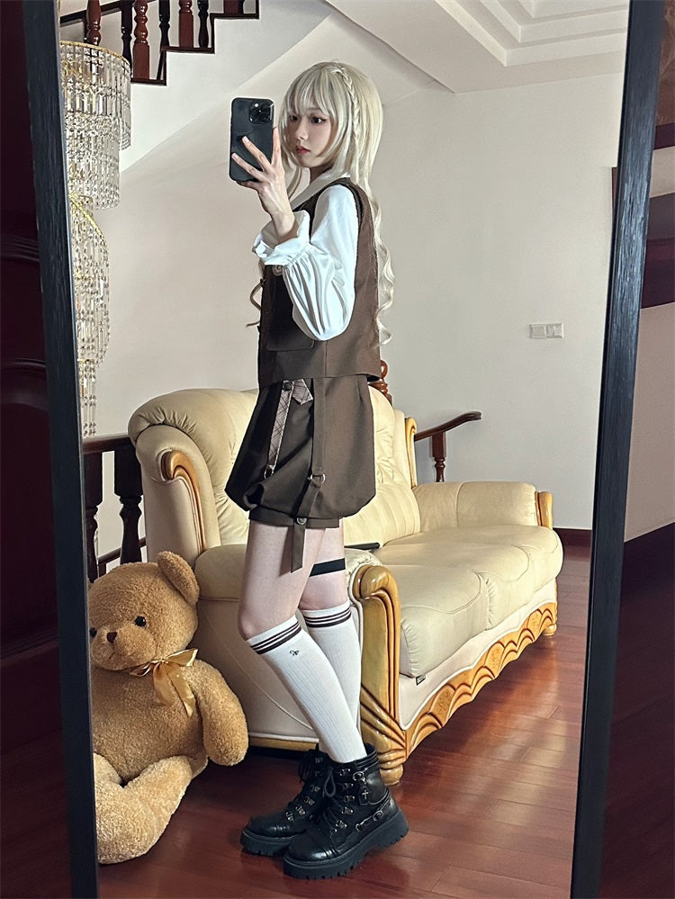 Detective Rabbit Kiri - Ouji Lolita Outfits, Backpack Pants - image 28
