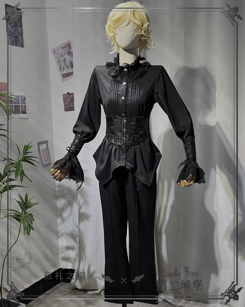 Coffin of Pilgrimage - Medieval European Ouji Lolita Shirt & Pants Suit - image 31