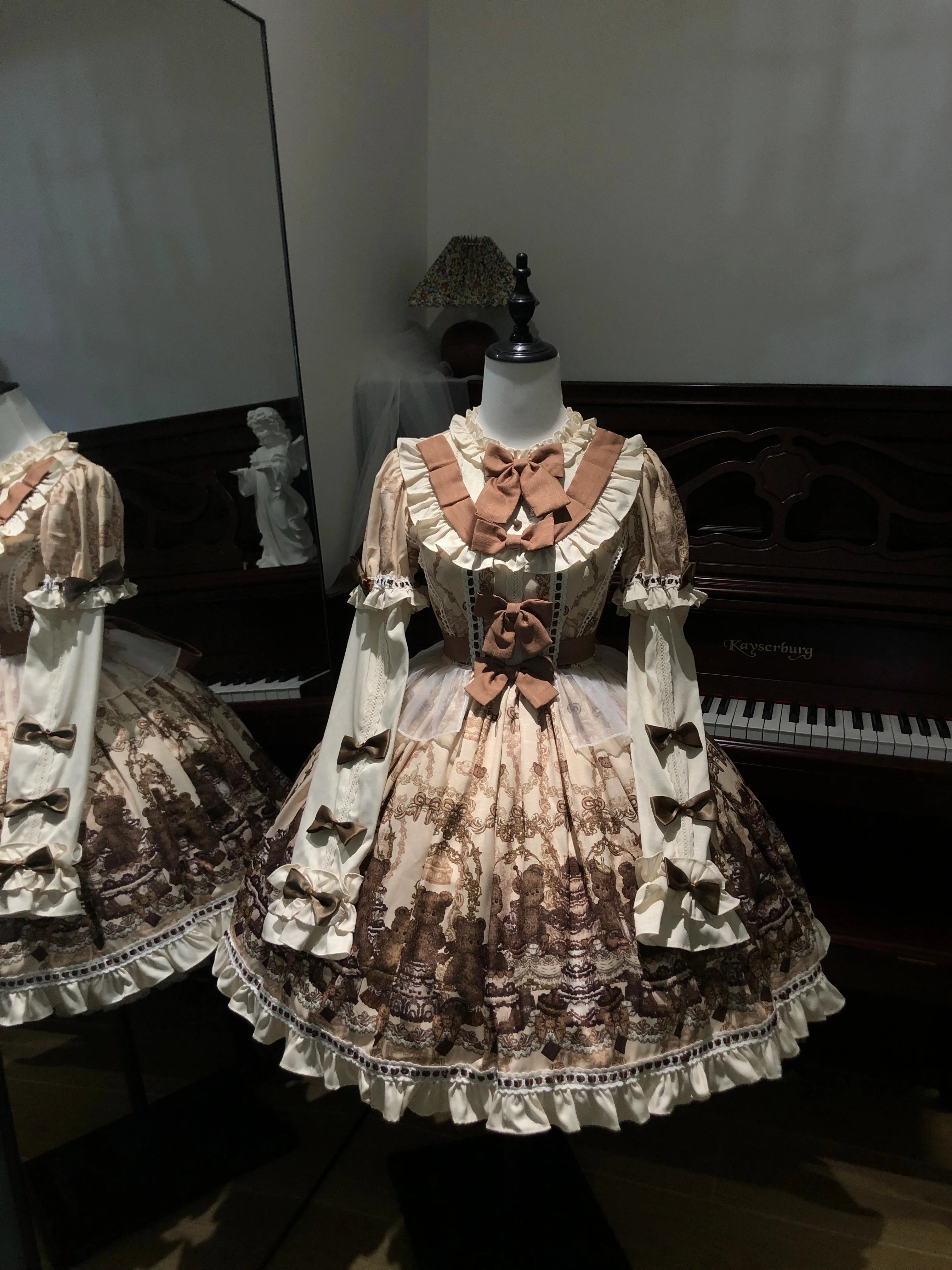 Old School Lolita Printed OP, Zipper Closure - image 2