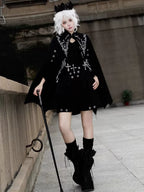Nightfall - Ouji Lolita Outfit, Bat Wing Shaped Cape - image 4