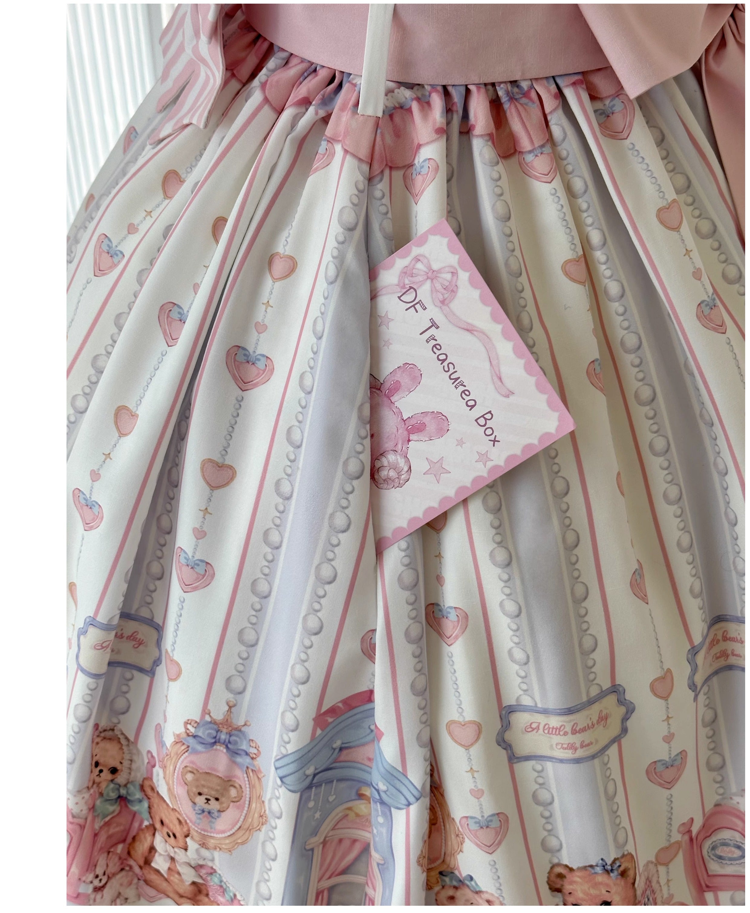 Barbie Bear - Sweet Lolita Bear Print JSK and OP and Accessories - image 2