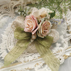 Sally's Garden - Lolita Flower Bow Lace Necklace - image 4