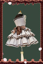 From Afar - Vintage Striped Peppy-Style Lolita JSK & Cape - image 17