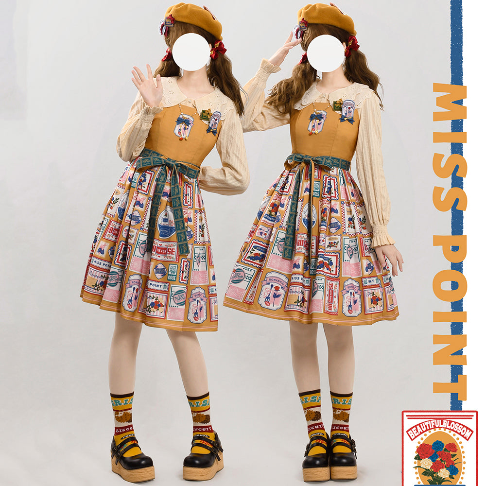 Strawberry Rose - Vintage American Casual Lolita JSK Dress - image 5