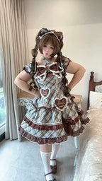 Plus Size Old-School Lolita Plaid JSK and OP Dress and Accessories - image 19