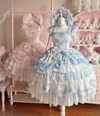 Wedding Poem Lolita JSK, Train and Bonnet Set - image 17