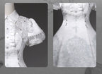 White Classic Lolita Printed OP Dress with Cross - image 9