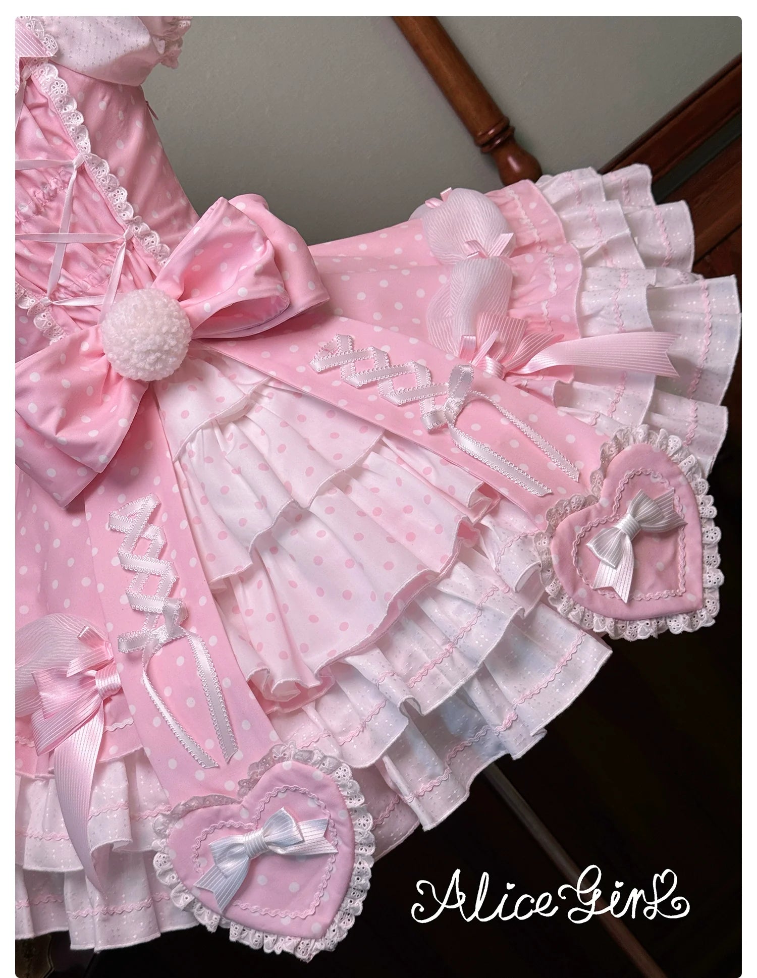 Old School Lolita Halter Neck OP Dress, Polka Dot Accent - image 51