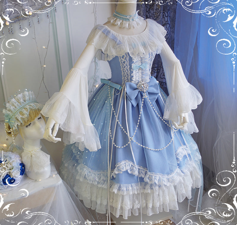 Fate Quartet Gothic Bridal Lolita JSK Dress - image 53