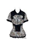Bengal Cat Gothic Lolita Blouse Vest Skirt and Accessories Set - image 4
