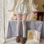 Kawaii Winter Lolita Warm Velvet Bloomers with Corgi Tail - image 2
