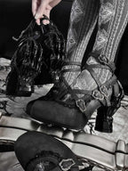 Sacred Bone Diary - Skeletal Hand Gothic Lolita Heels - image 6